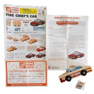 The Home Depot Kids Workshops Fire Chief's Car